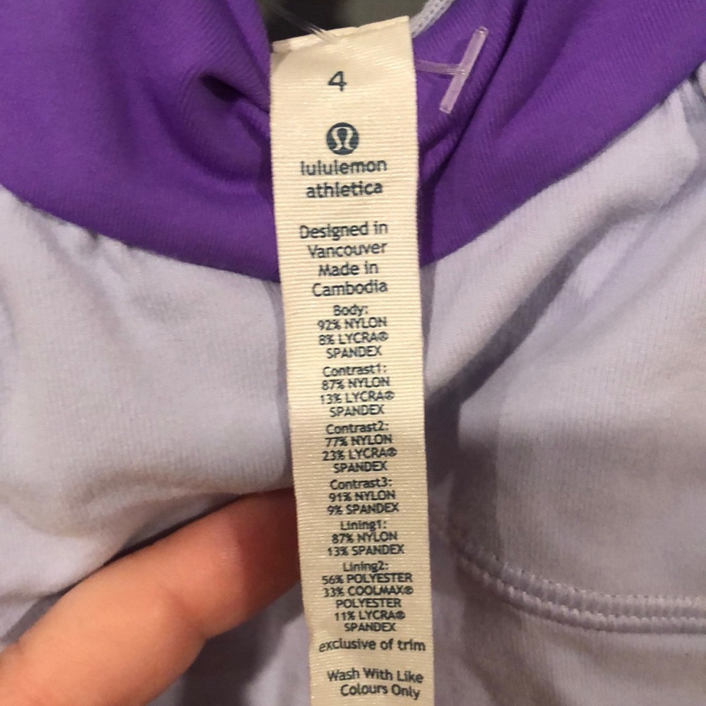 Lululemon Scoop Me Up Purple Tank Size 4 - Picture 6 of 7